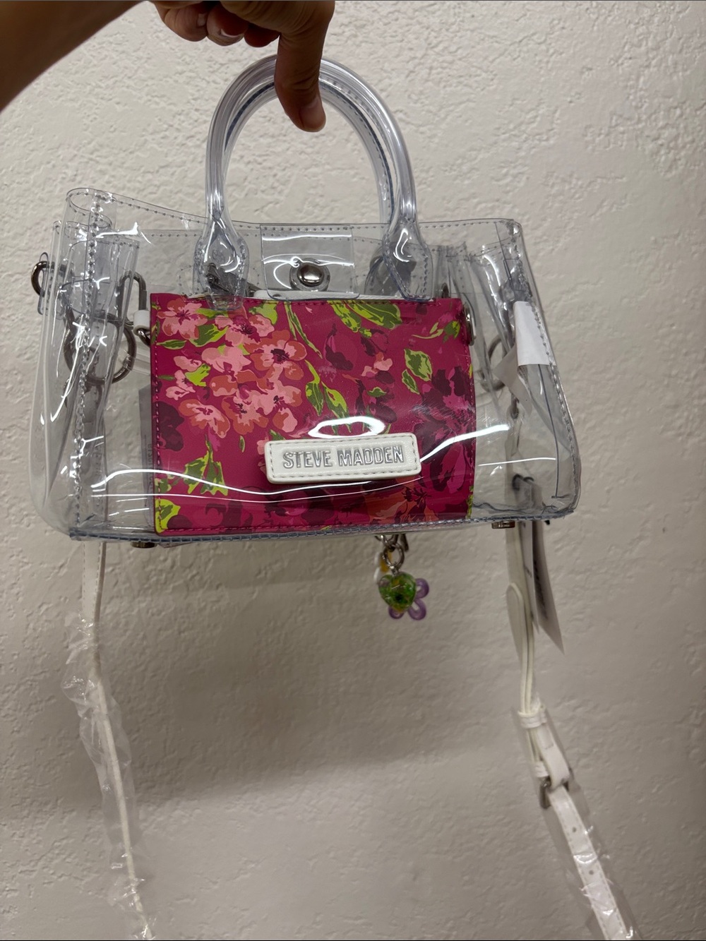 Steve Madden bgummy crossbody bag clear - Picture 3 of 16